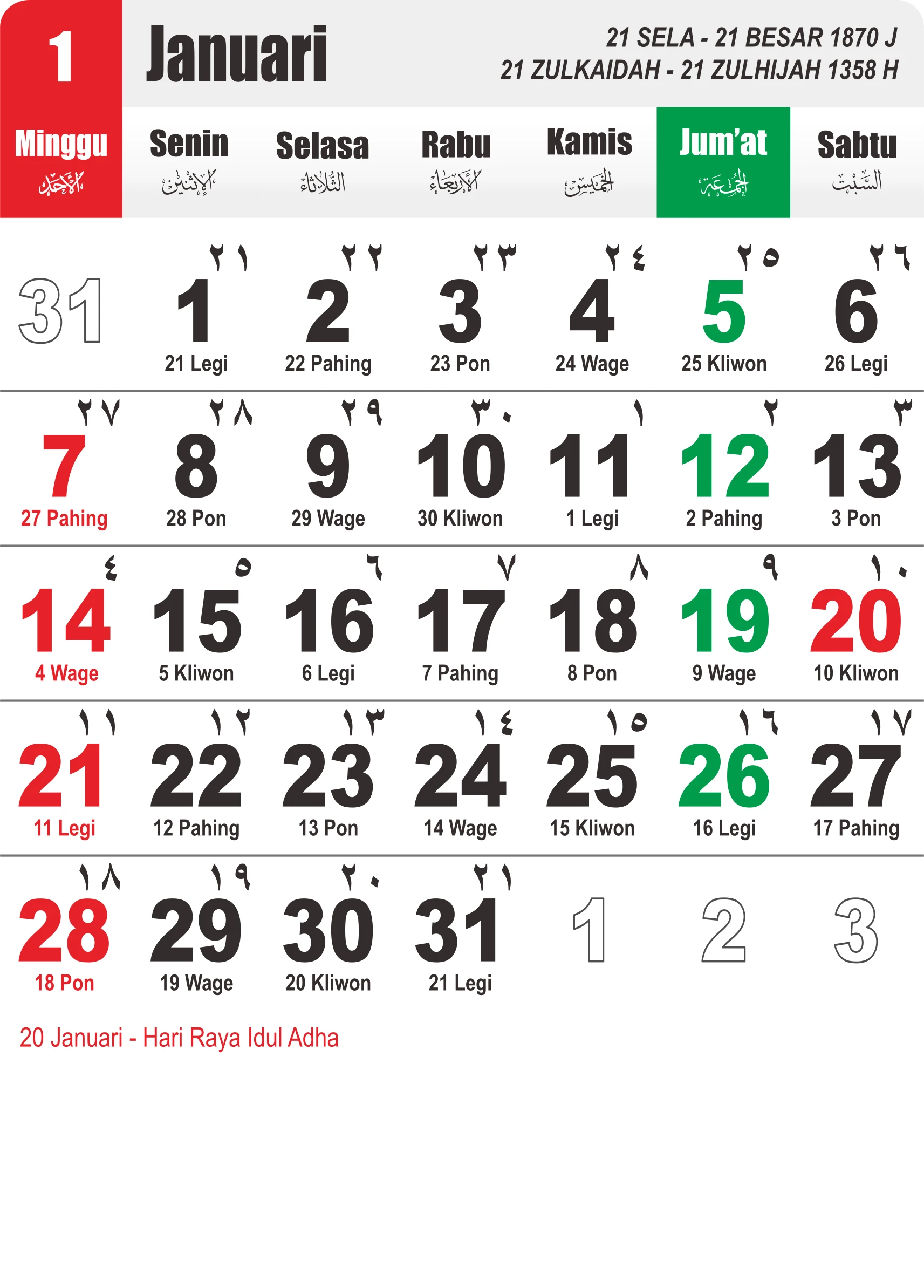 template-1 - Januari 1940