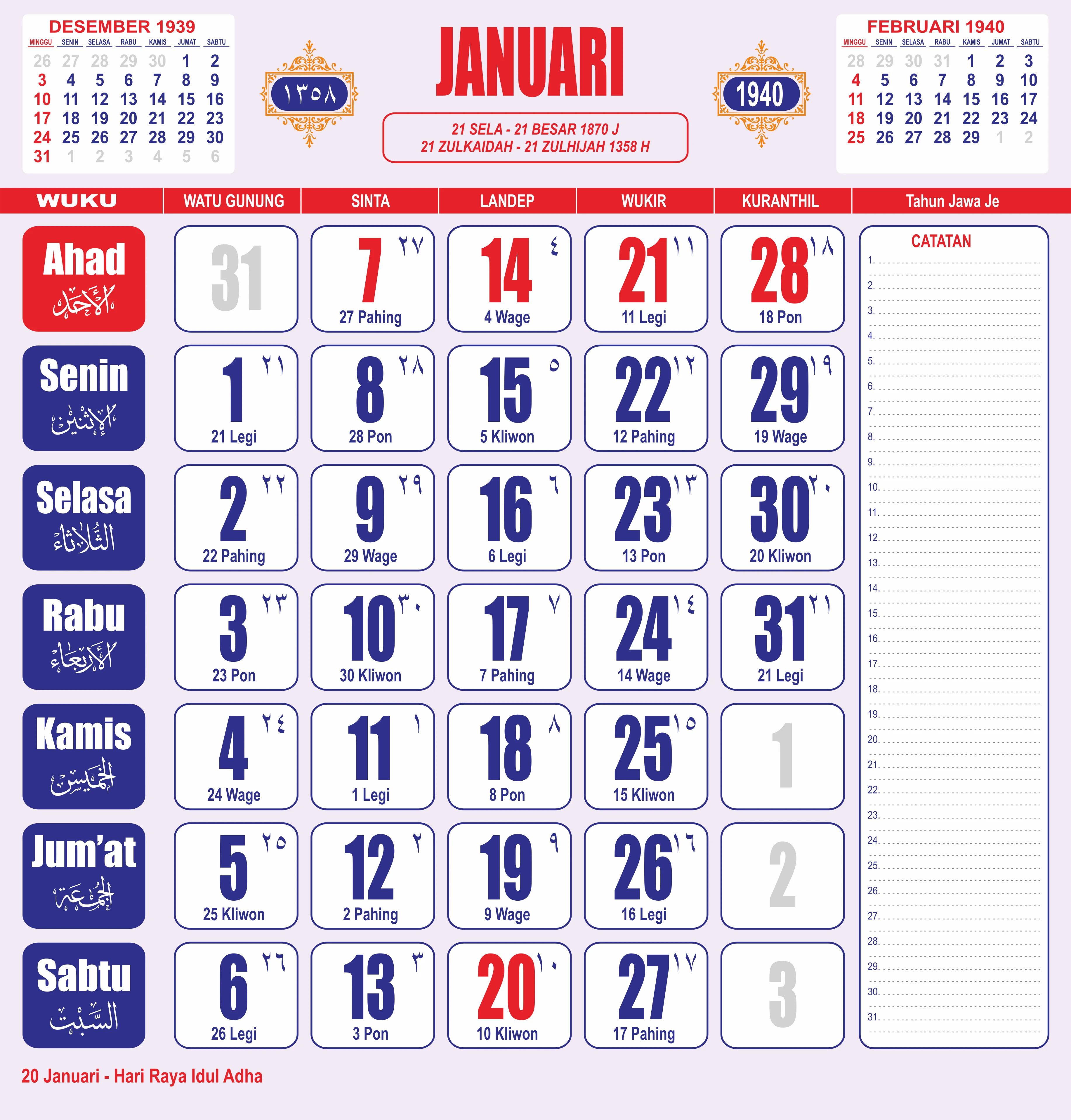 template-4 - Januari 1940