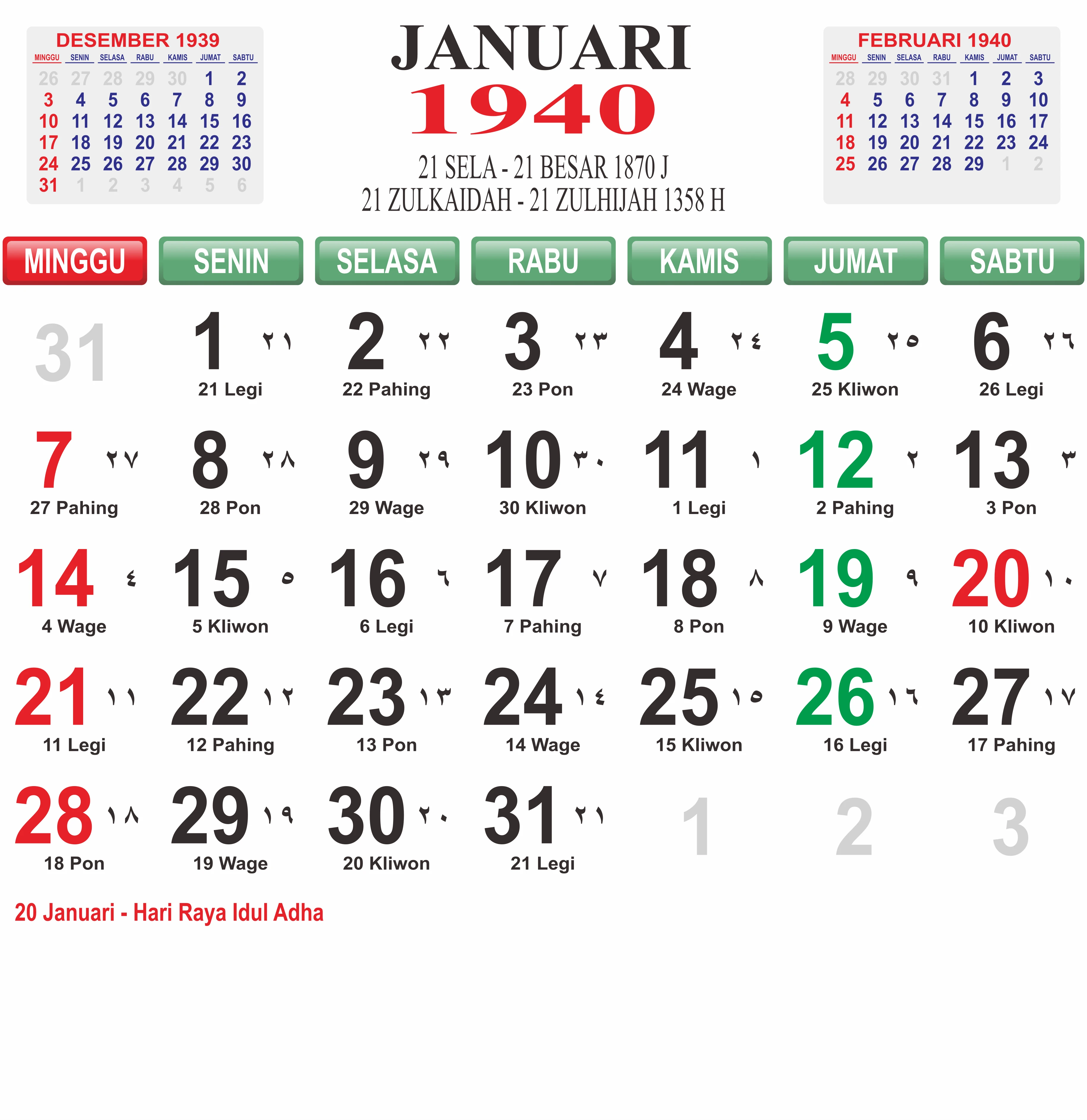 template-6 - Januari 1940