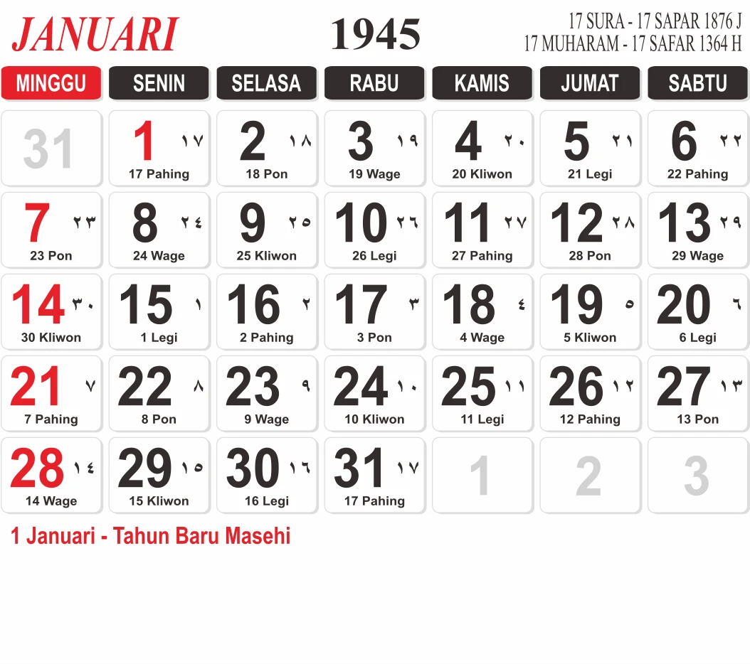 template-3-wide - Januari 1945