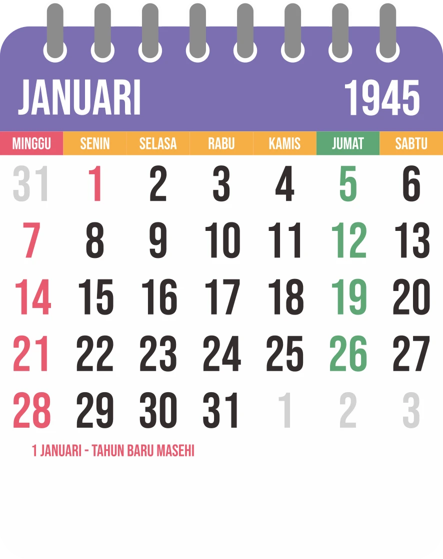 template-5 - Januari 1945