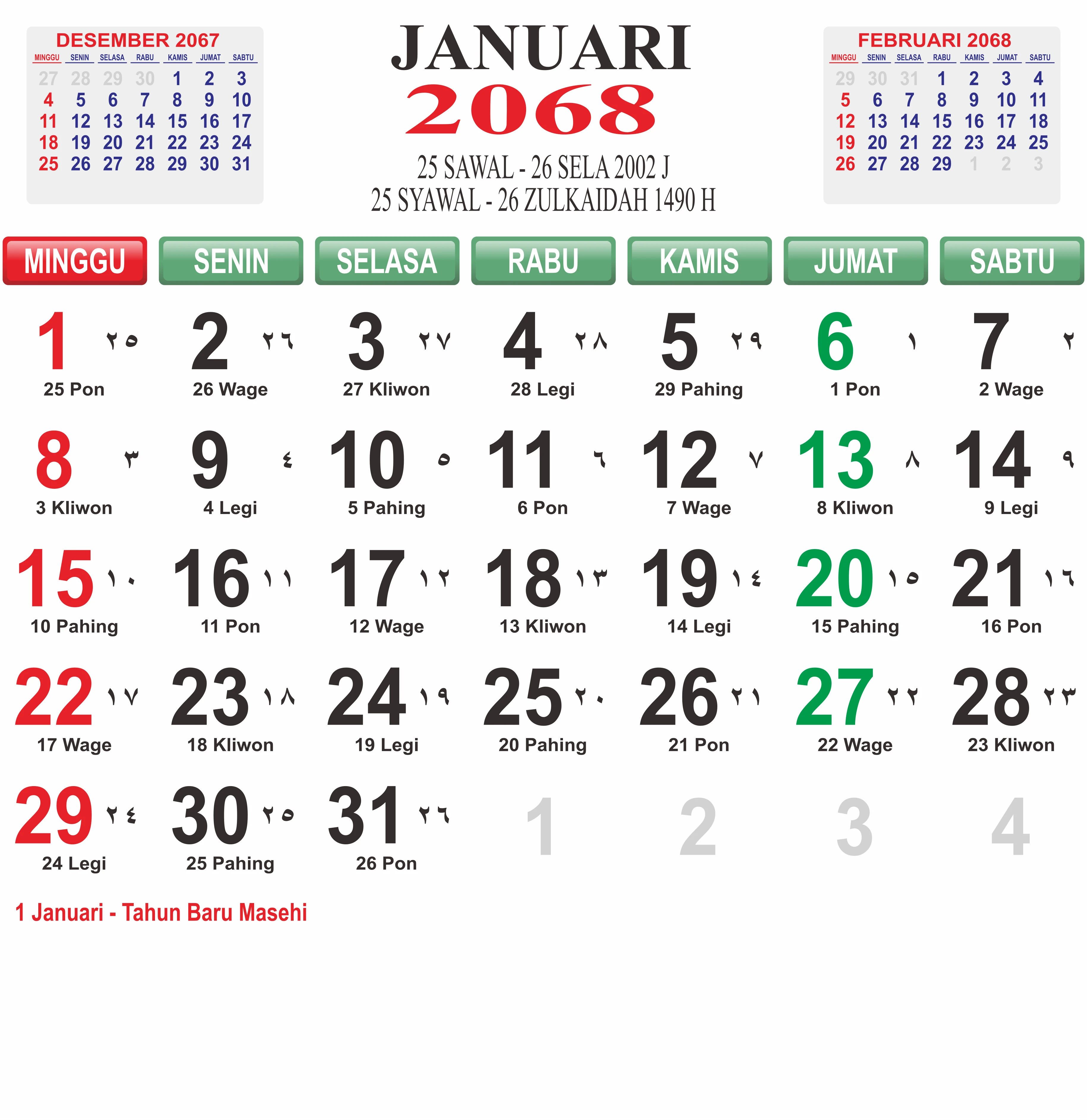 template-6 - Januari 2068